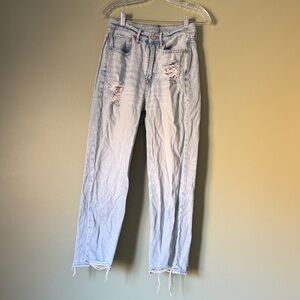 American Eagle Outfitters High Rise Light Blue Jeans